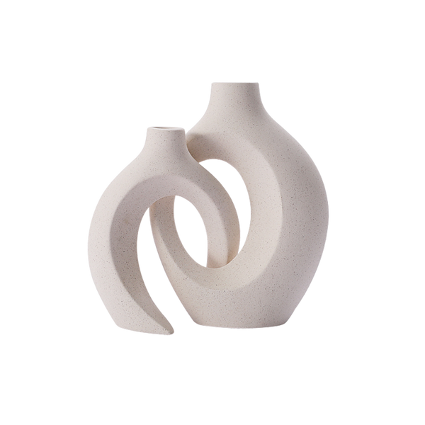 Ceramic White Hydroponic Vase