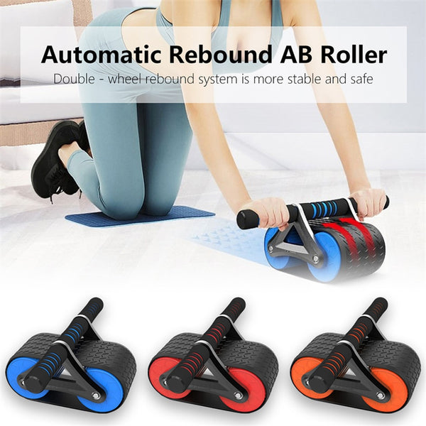 Ab Wheel Roller Trainer - Double-Wheel Stability for Core Workouts